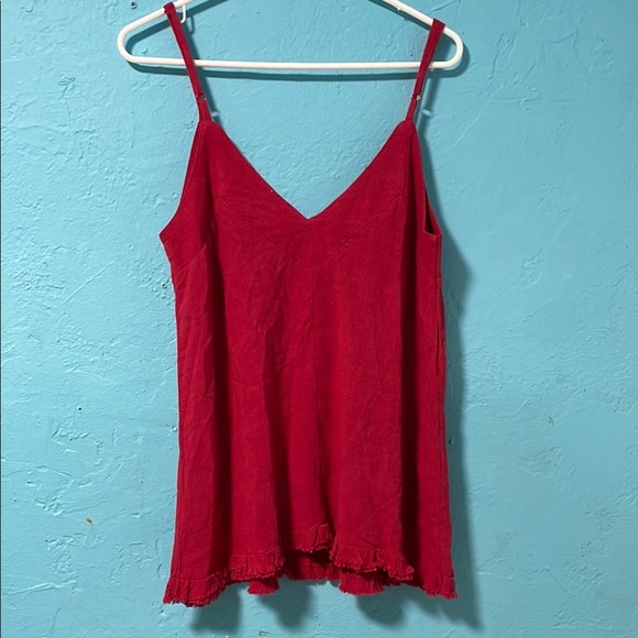 Umgee jester red tank top size M - Picture 5 of 5